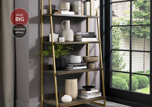 Lindos Fumed Oak Open Display