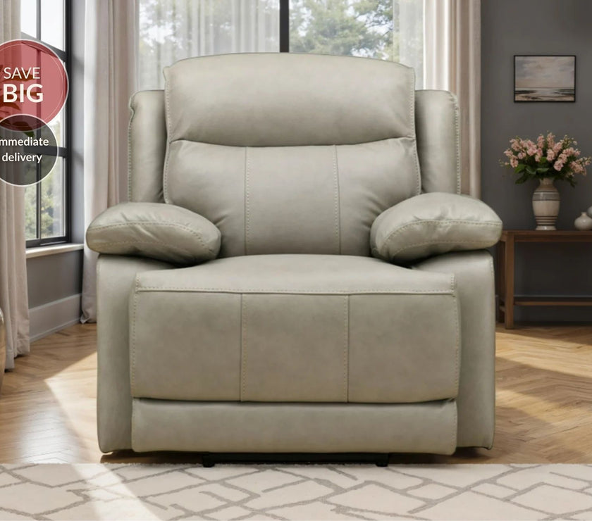 Montana Luxury Armchair with Power Recliner & Adjustable Headrest