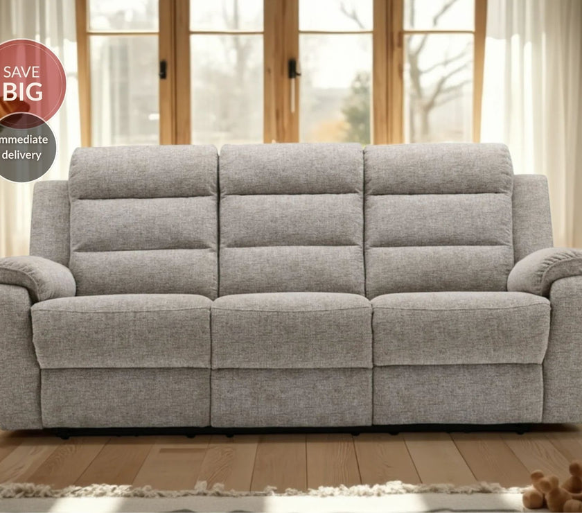 Phoenix 3 Seater Recliner Sofa (Oatmeal)
