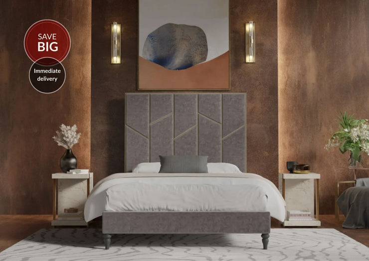 Marcella Bed Frame - Infinity Grey