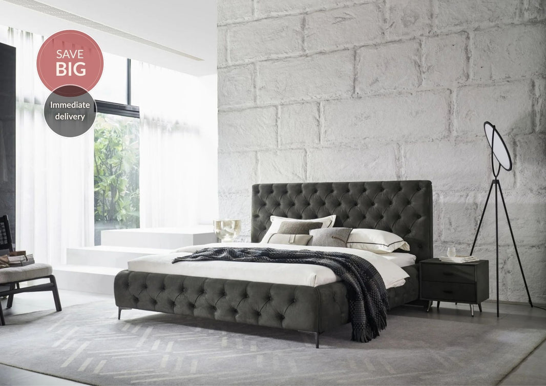 Royal Super King Bed Frame - Dark Green