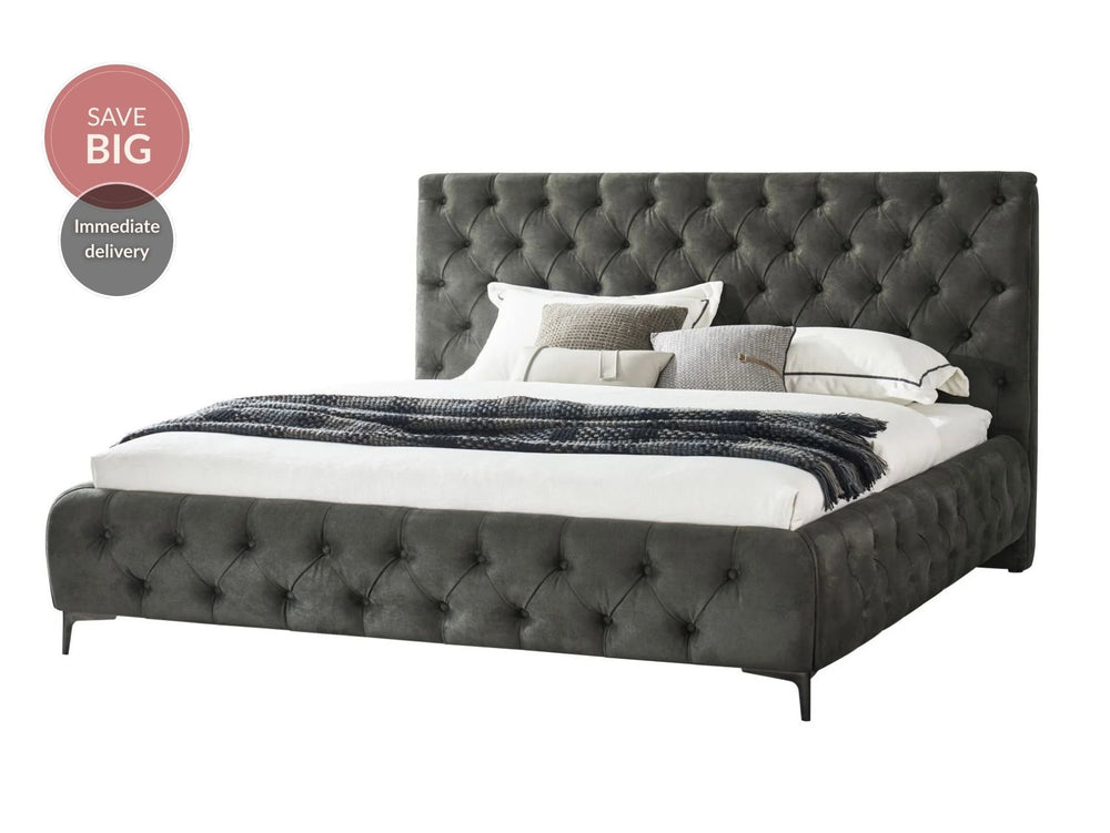 Royal King Size Bed Frame - Dark Green