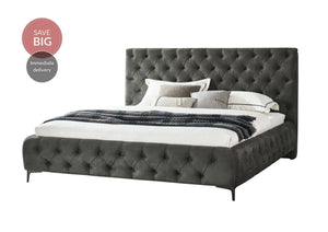 Royal King Size Bed Frame - Dark Green