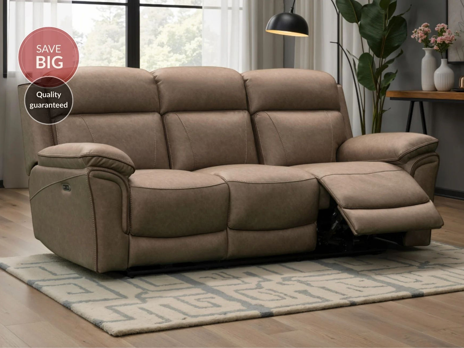Simba 3 Seater Power Recliner Sofa