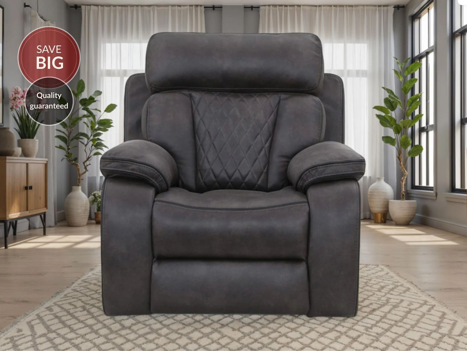 Kobe Recliner Armchair with USB Port