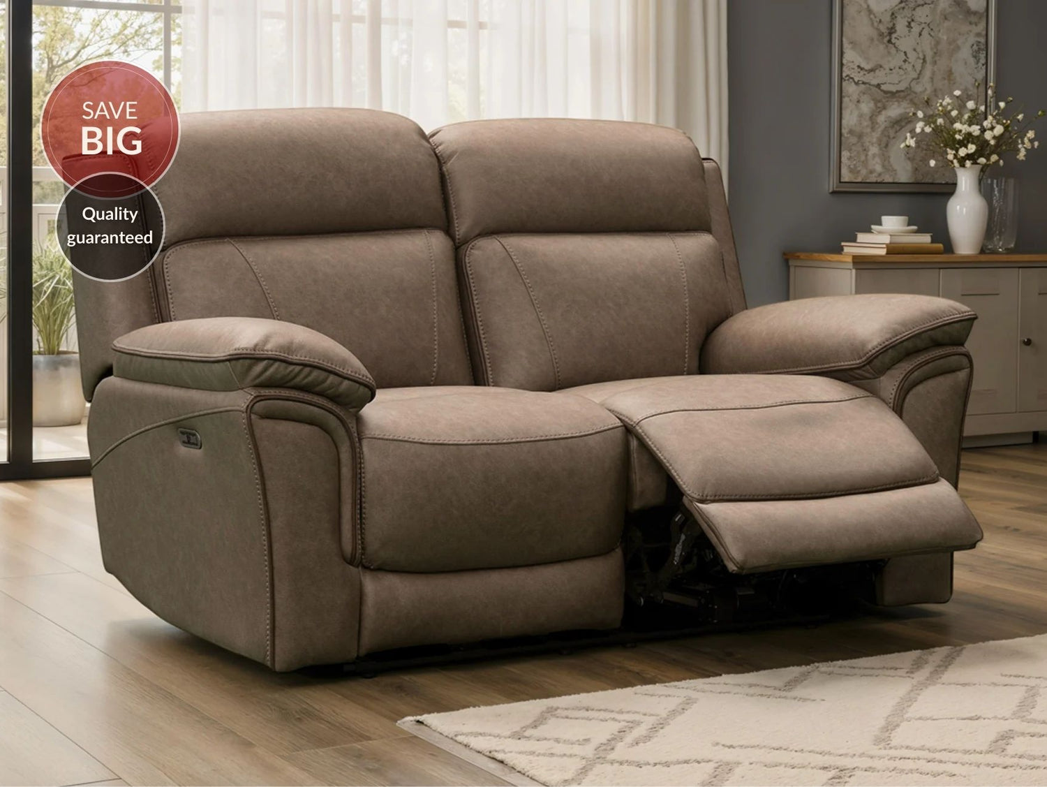 Simba 2 Seater Power Recliner Sofa