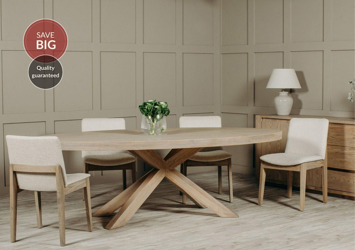 Falcon Dining Table and 4 Falcon Dining Chairs Set