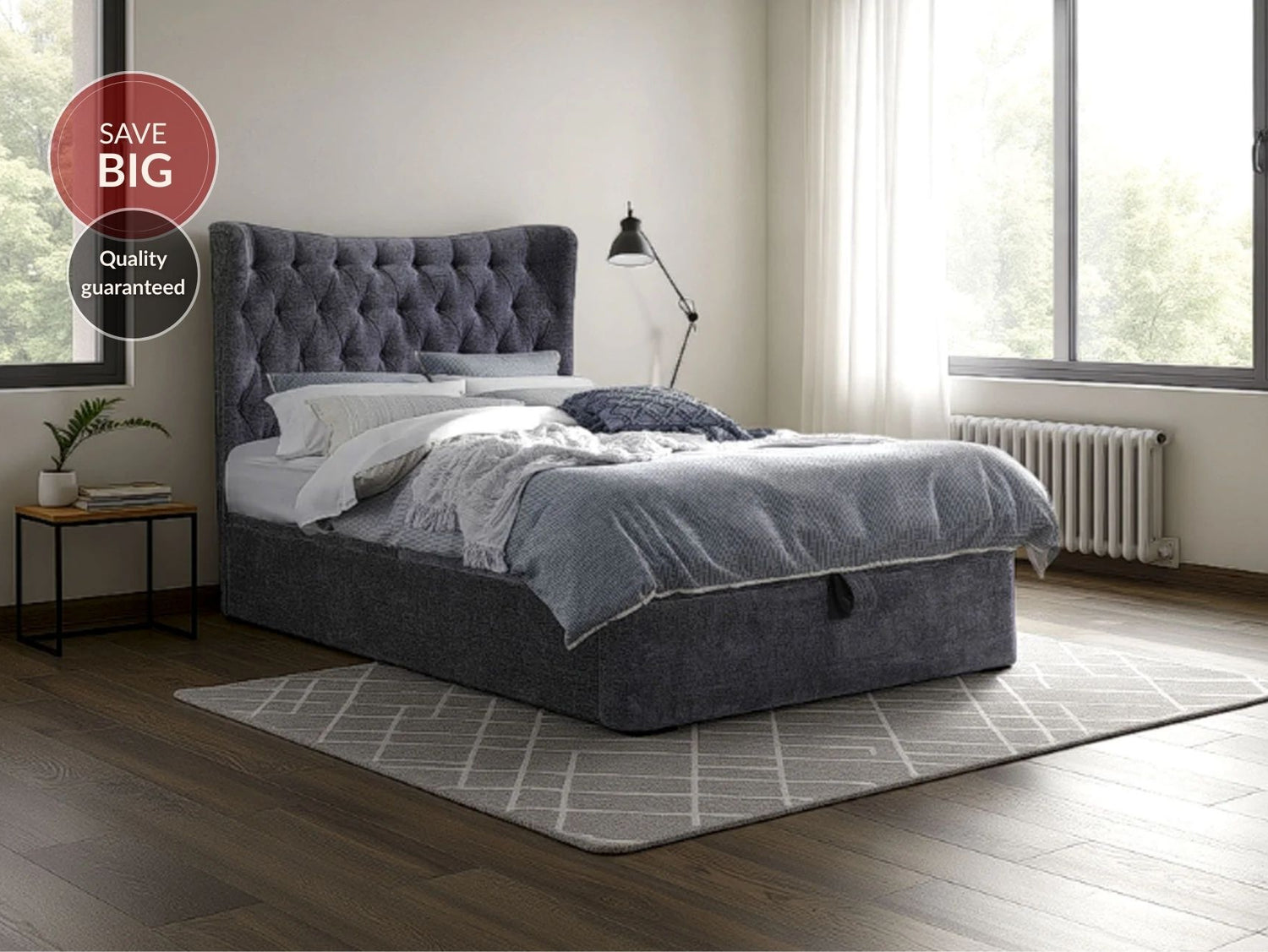 Notting Hill End Opening Ottoman Storage Bed