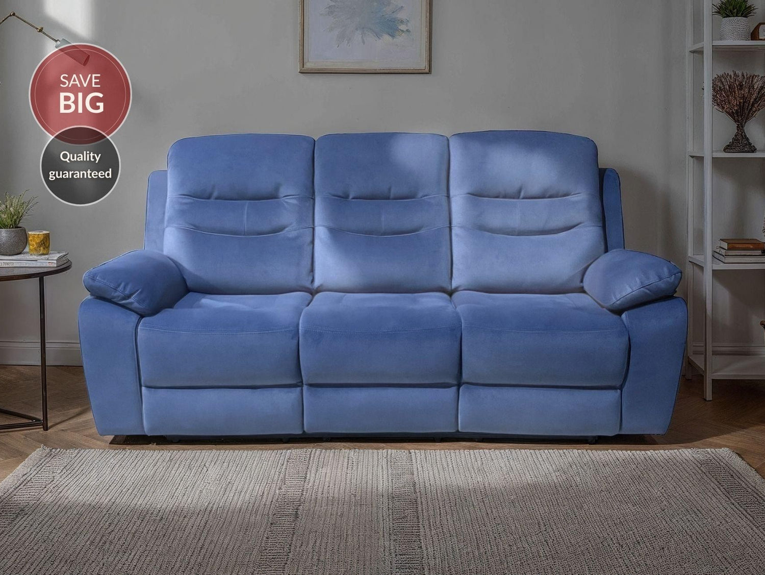 Vito 3-Seater Power Recliner with Drop-Down Table