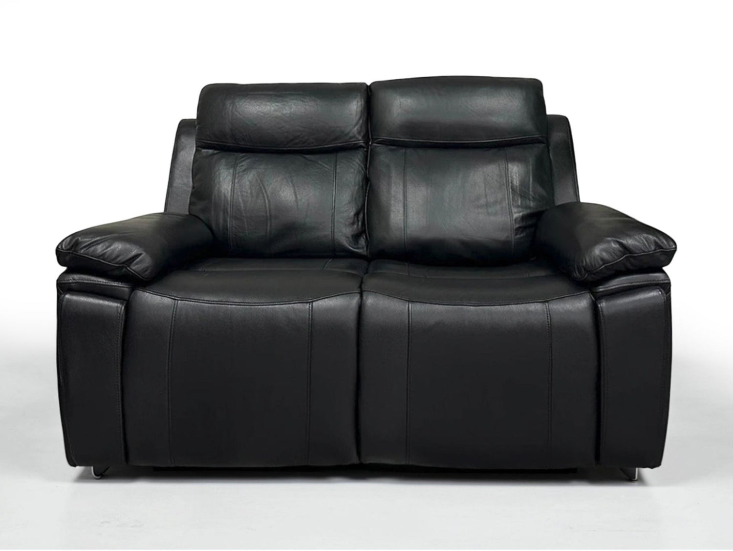Savio 2 Seater Recliner Sofa with Power Headrests and Cup Holders