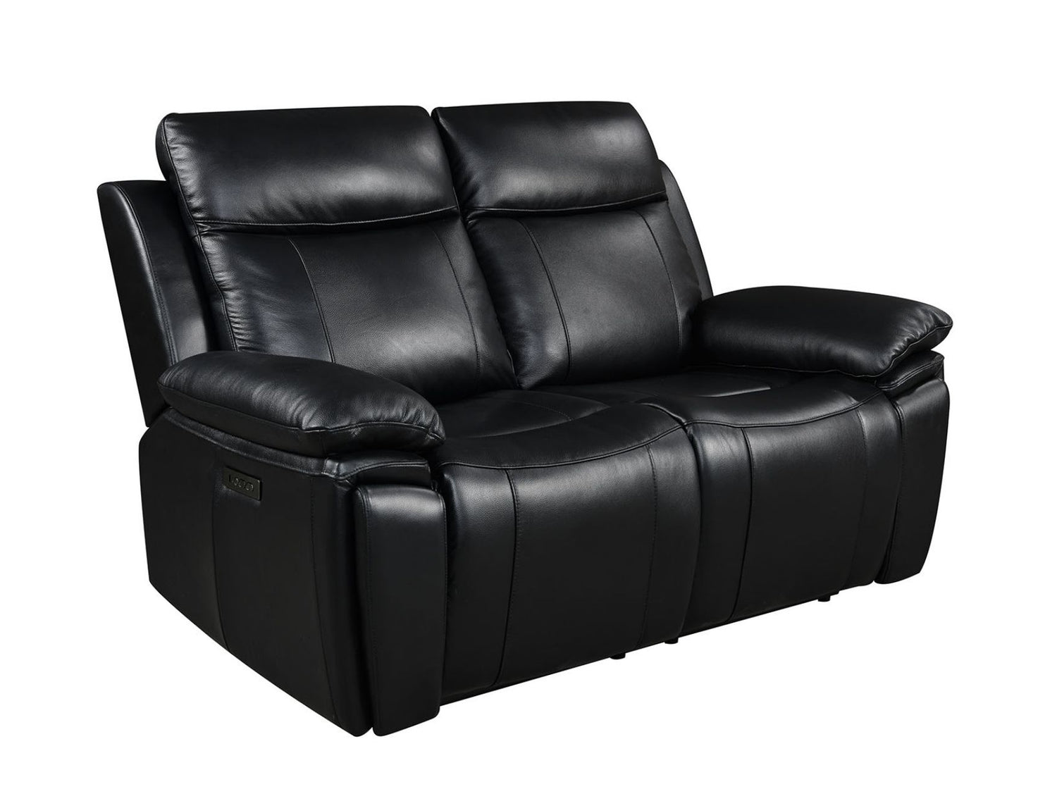Savio 2 Seater Recliner Sofa with Power Headrests and Cup Holders