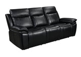 Savio 3 Seater Recliner Sofa with Power Headrests and cupholders