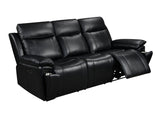 Savio 3 Seater Recliner Sofa with Power Headrests and cupholders