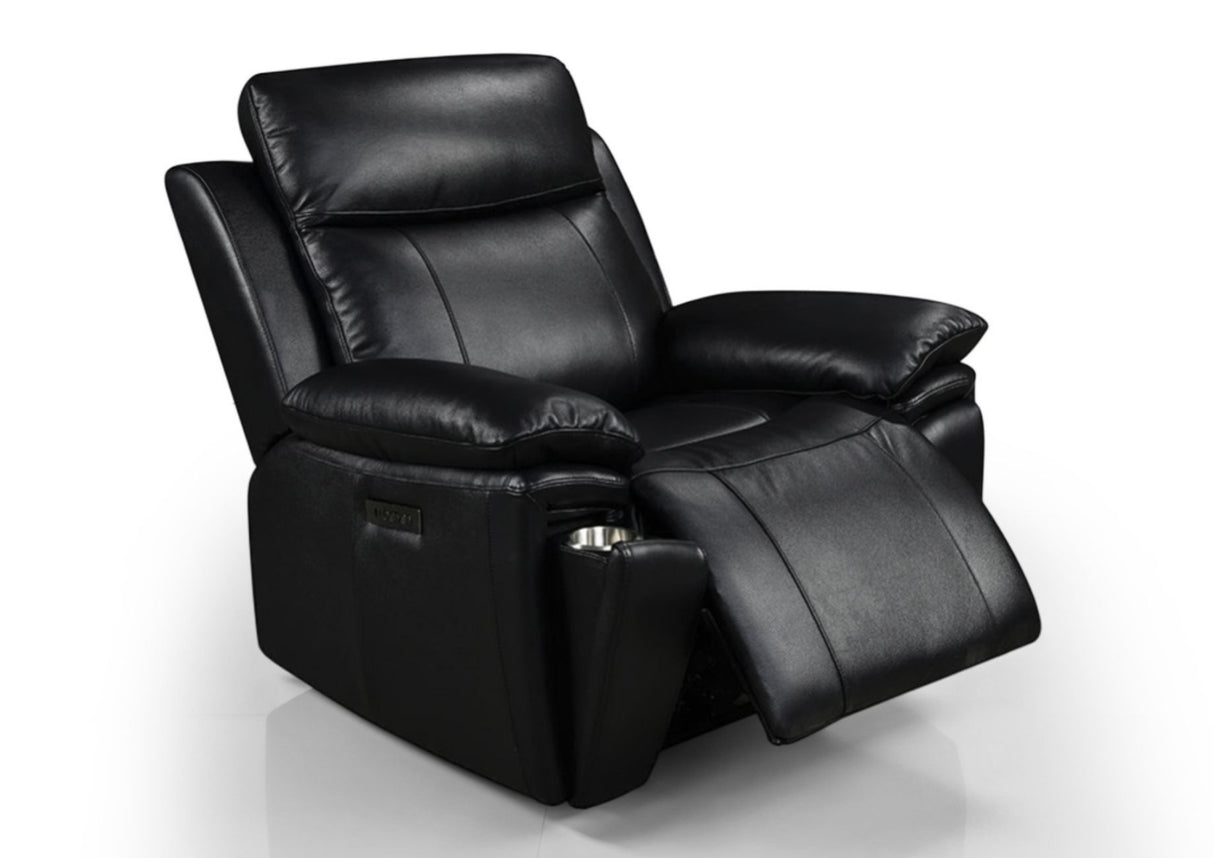 Savio Recliner Armchair with Power Headrest and Cupholder