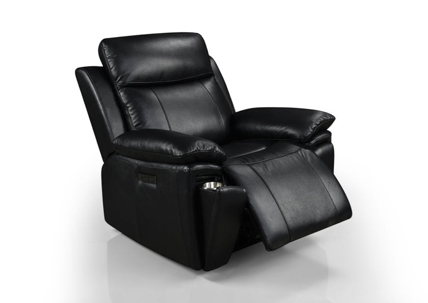Savio Recliner Armchair with Power Headrest and Cupholder