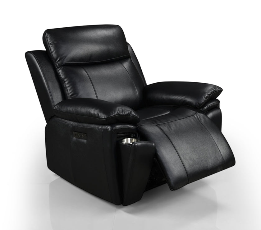 Savio Recliner Armchair with Power Headrest and Cupholder