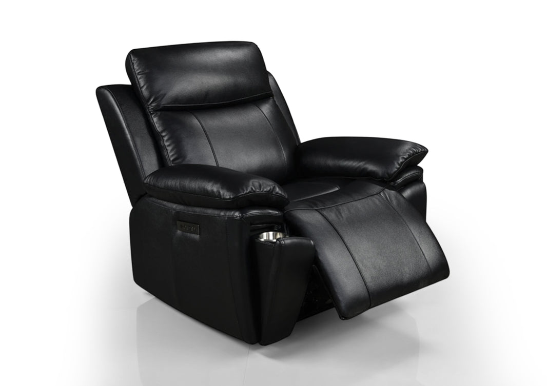 Savio Recliner Armchair with Power Headrest and Cupholder
