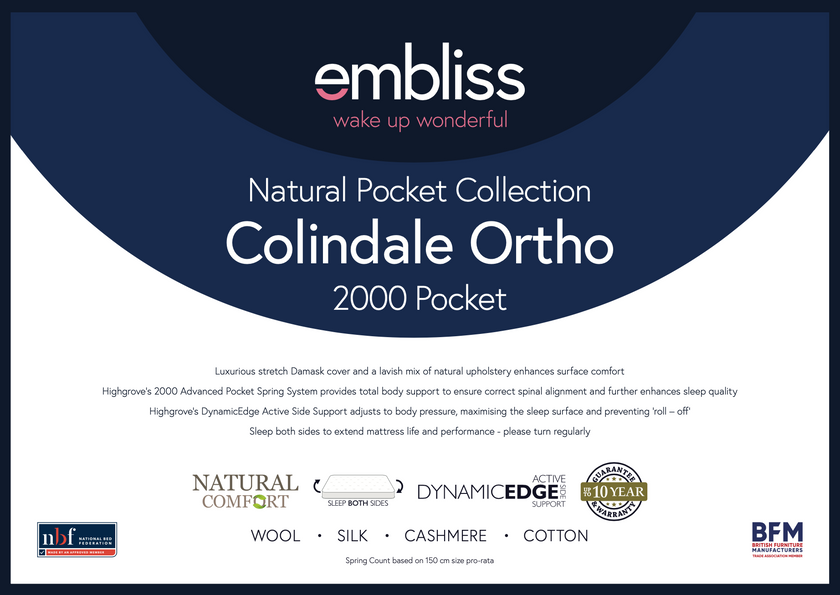 Colindale 2000 Natural Mattress