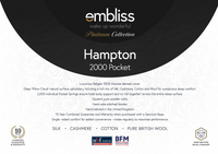 Hampton 2000 Luxury Pocket-Pillowtop Mattress