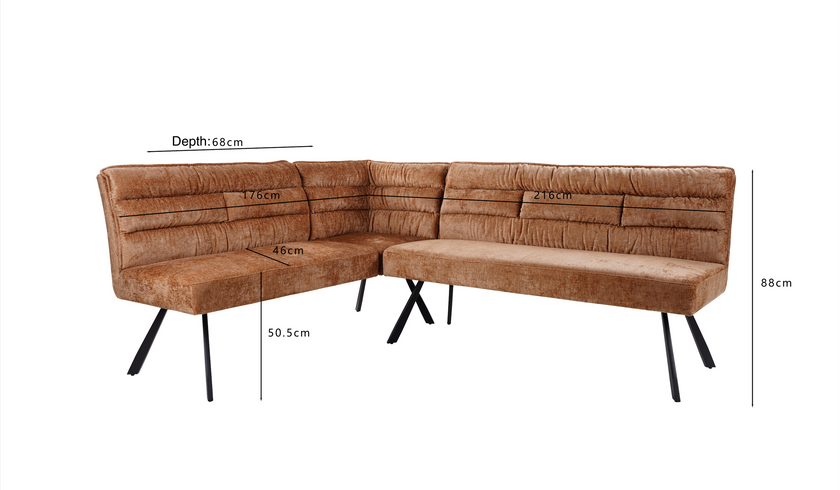 Paloma Corner Dining Bench