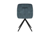 Sofia Velvet Swivel Dining Chairs - Velvet Blue
