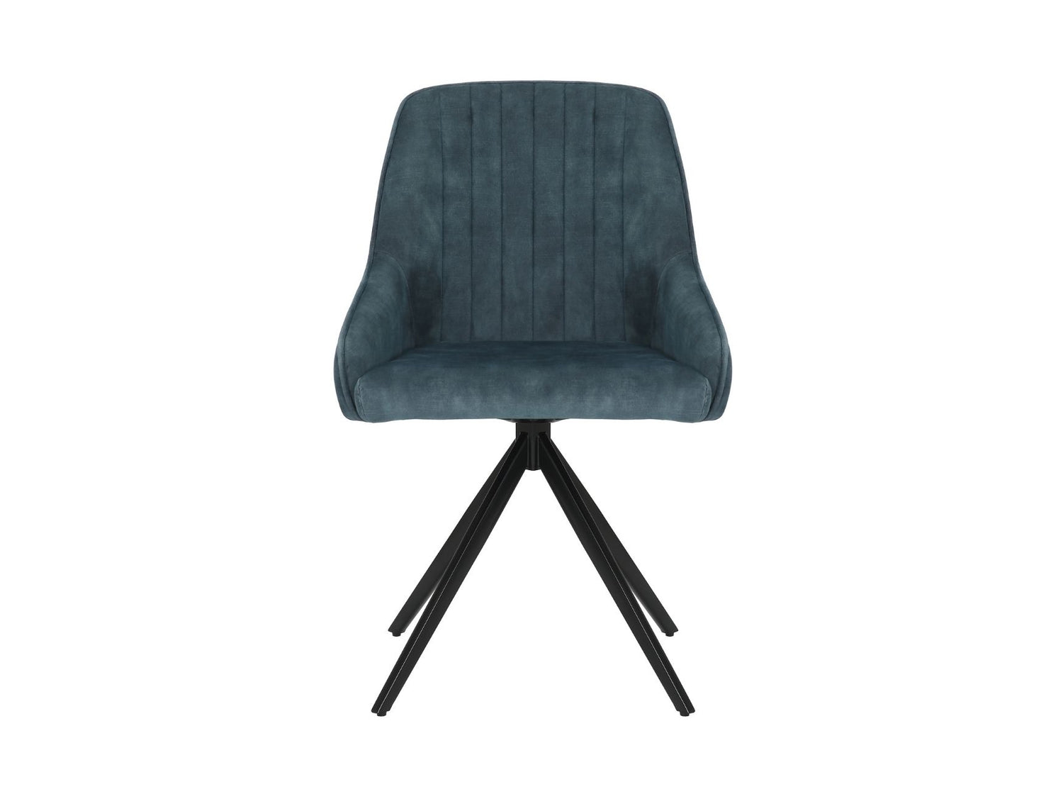 Sofia Velvet Swivel Dining Chairs - Velvet Blue