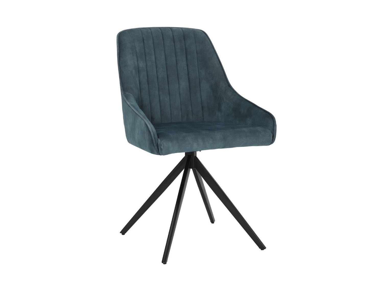 Sofia Velvet Swivel Dining Chairs - Velvet Blue