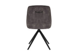 Sofia Velvet Swivel Dining Chairs - Charcoal