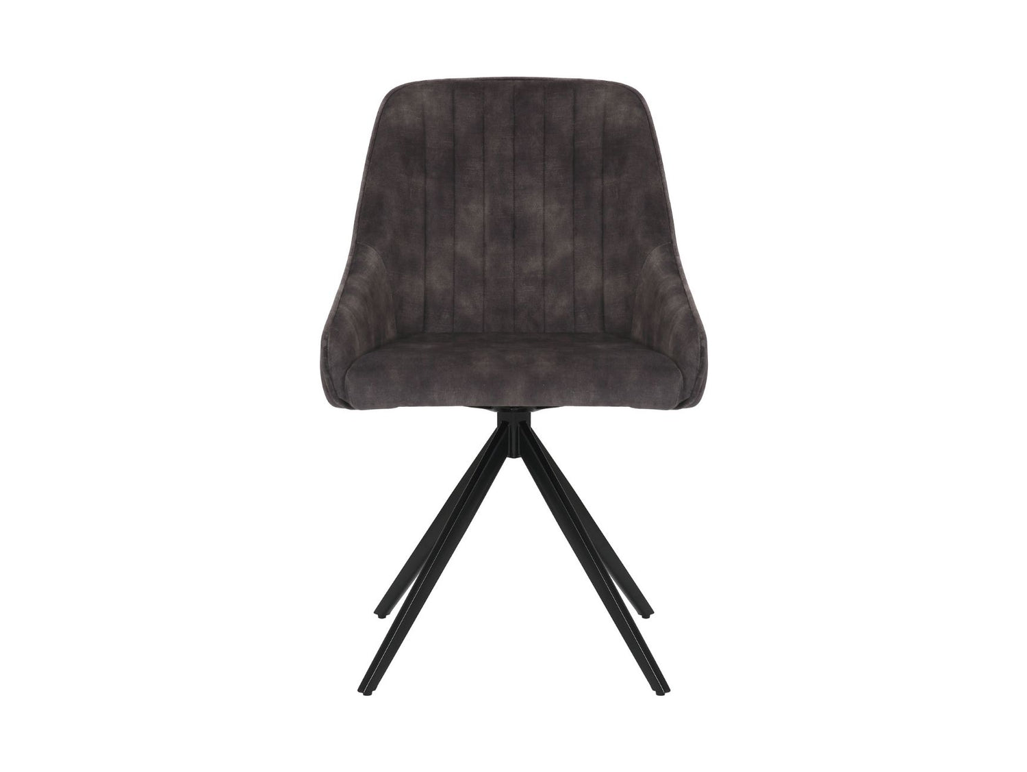 Sofia Velvet Swivel Dining Chairs - Charcoal