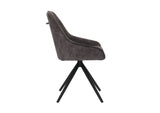 Sofia Velvet Swivel Dining Chairs - Charcoal
