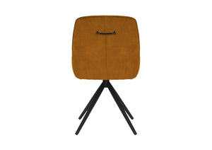 Sofia Velvet Swivel Dining Chairs - Mustard