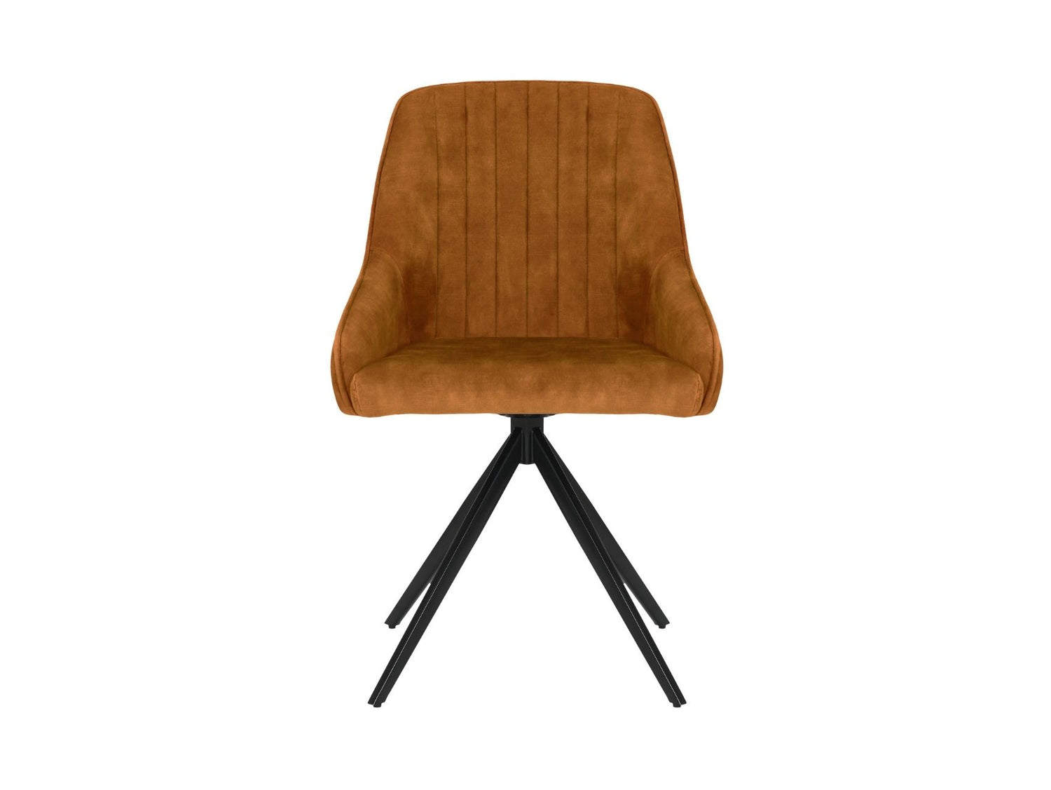 Sofia Velvet Swivel Dining Chairs - Mustard