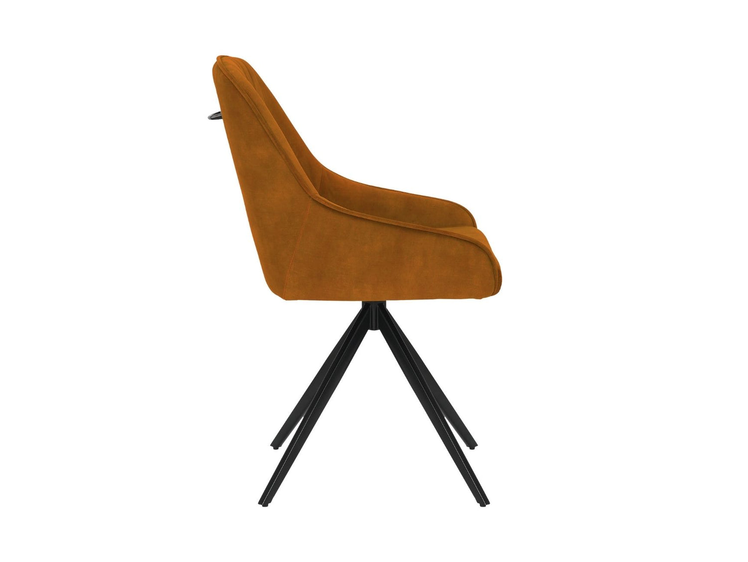 Sofia Velvet Swivel Dining Chairs - Mustard