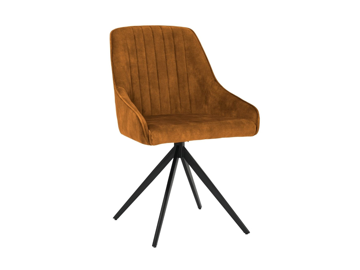 Sofia Velvet Swivel Dining Chairs - Mustard