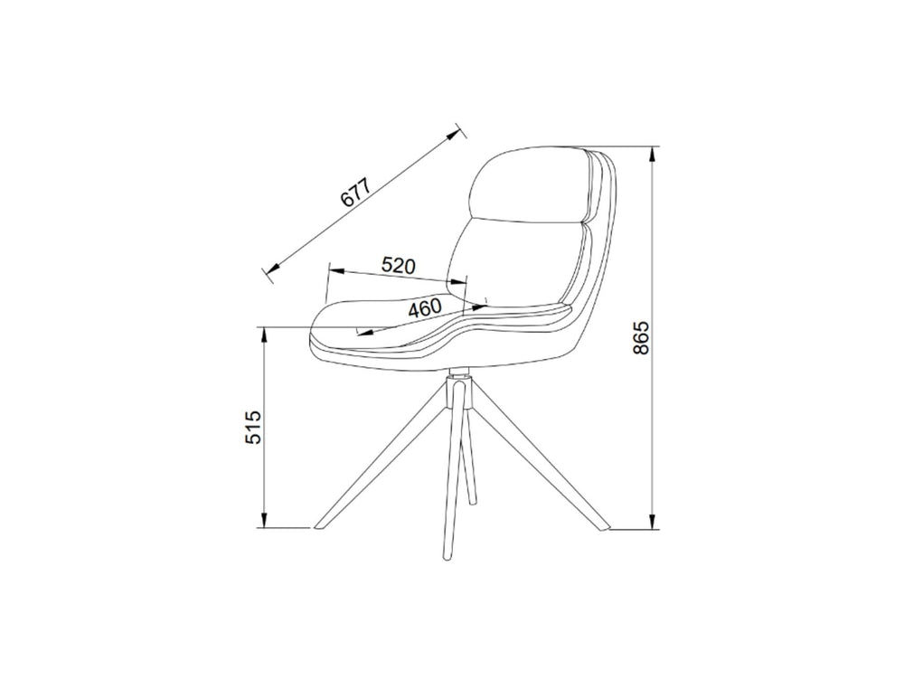 Set of 2 Solar Dining Chairs