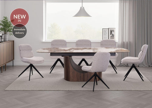 Solar Table with 6 Chairs