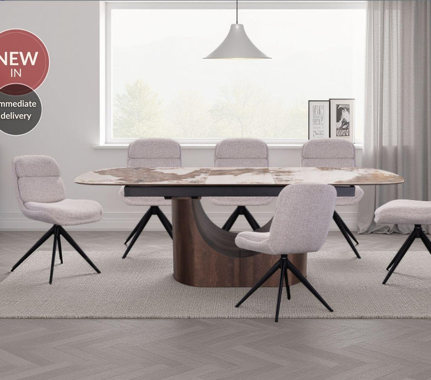Solar Table with 6 Chairs