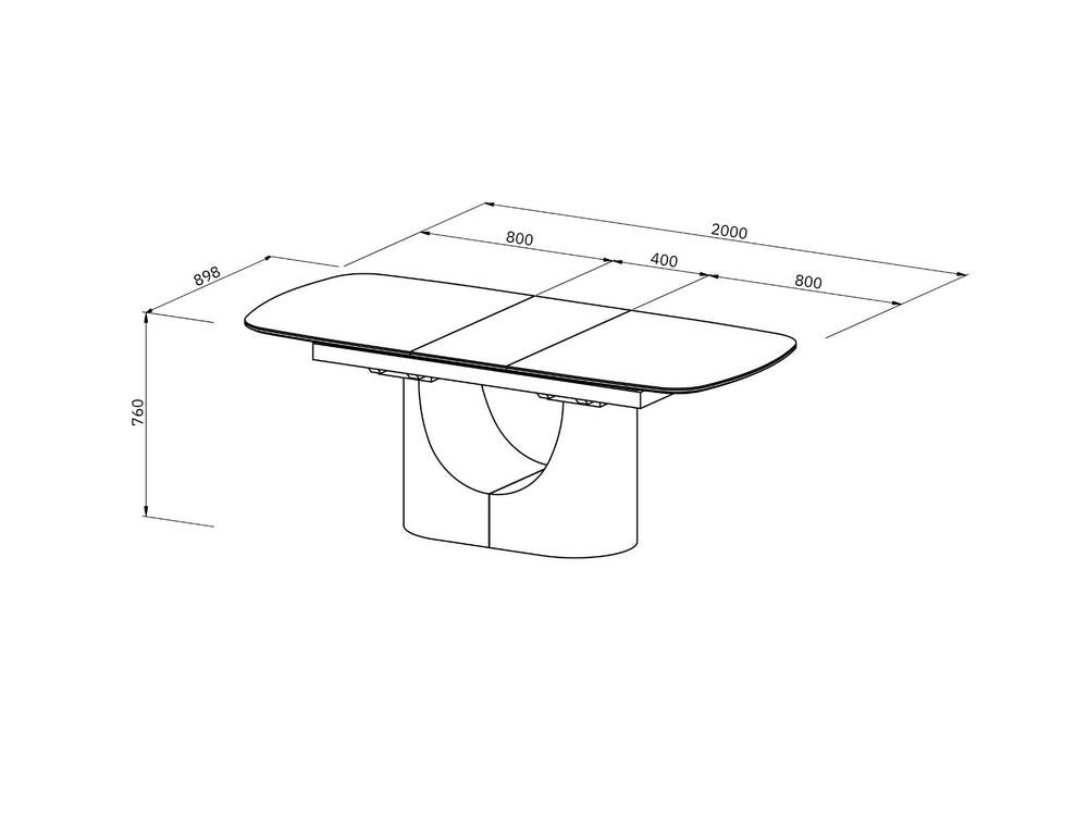 Solar Extending Dining Table