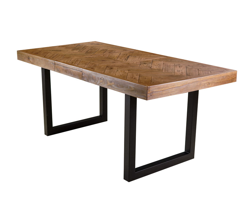 Angled view of the Belgrave Extendable Dining Table.