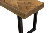 Close up view of the Belgrave Dining Bench.