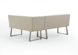 Ivory Dining Set with Bench and Ceramic Table