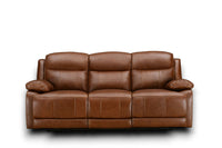 Montana 3 Seater Sofa with Dual Power Recliners & Adjustable Power Headrest