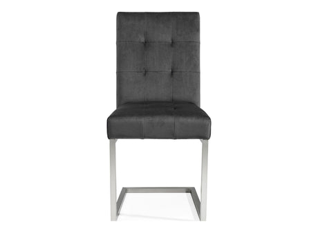 Toulouse Cantilever Velvet Dining Chairs (Sold in Pairs)