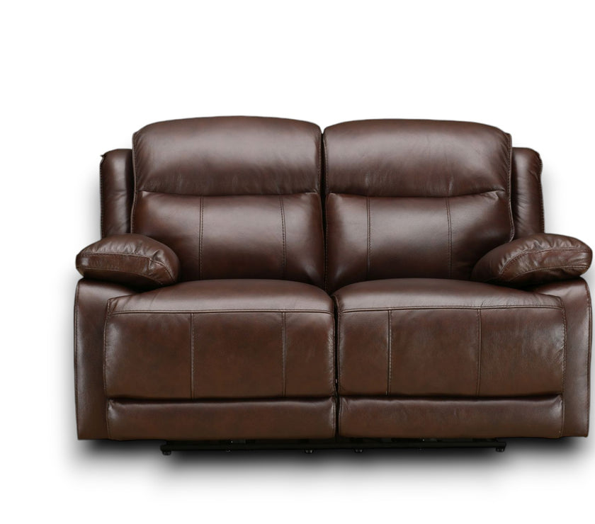 Montana 2 Seater Sofa with Power Recliner & Adjustable Headrest - Contemporary Comfort