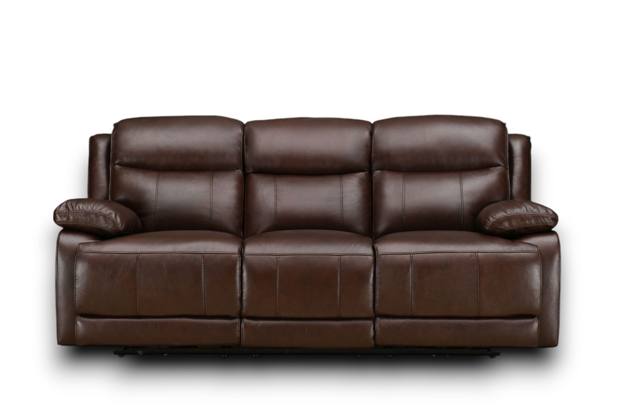 Montana 3 Seater Sofa with Dual Power Recliners & Adjustable Power Headrest