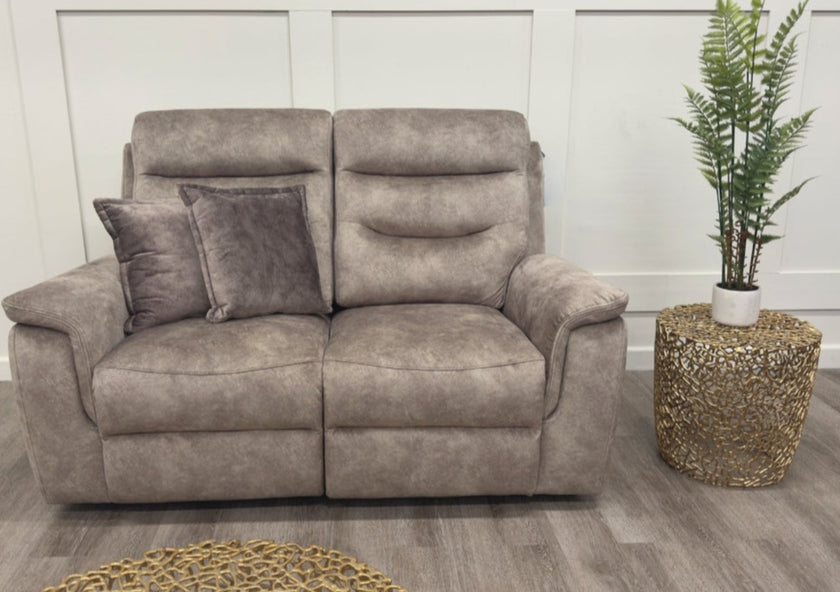 Front view of the Rome 2 Seater Recliner Sofa