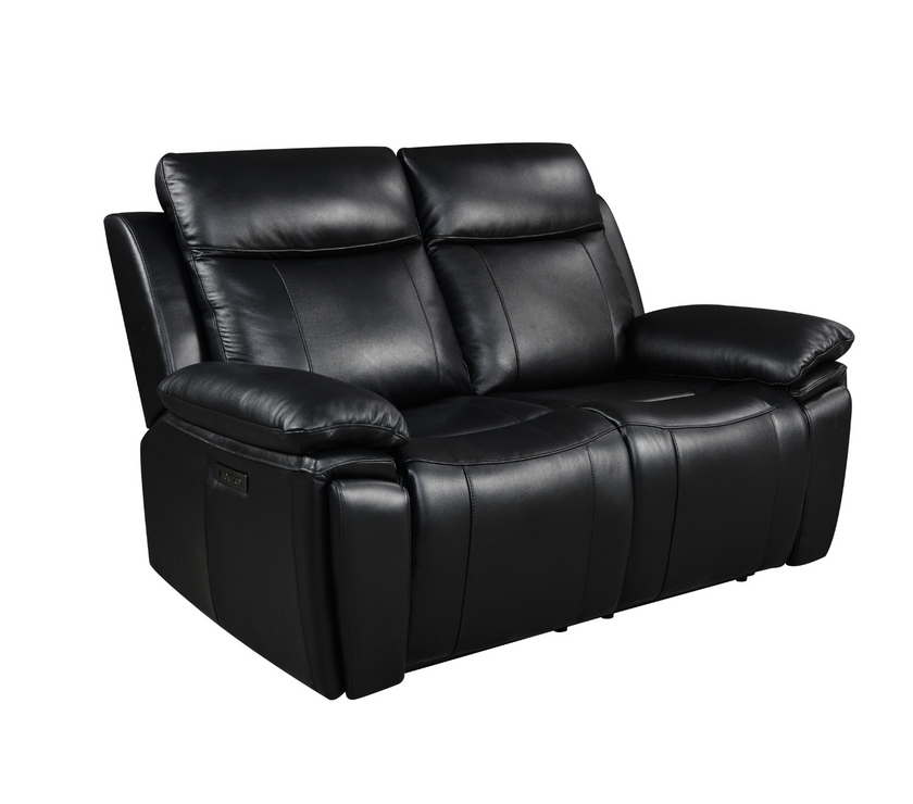 Savio 2 Seater Recliner Sofa with Power Headrests and Cup Holders