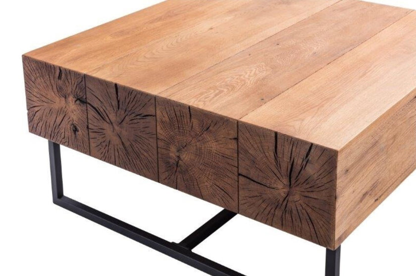 Close up image of the Porto Oak Coffee Table