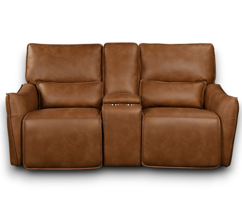 Front view of the Valencia 2 Seater Power Recliner Sofa