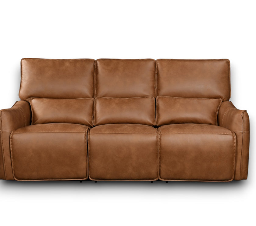 Front view of the Valencia 3 Seater Power Recliner Sofa